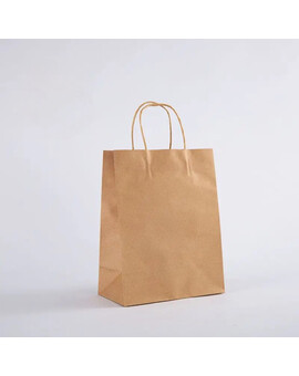 Бумажный пакет с ручкой коричневый, изображение 1