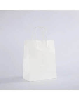 Бумажный пакет с ручкой белый, изображение 1