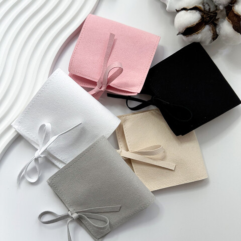 Подарочный конверт с лентой для украшений 8х8 см