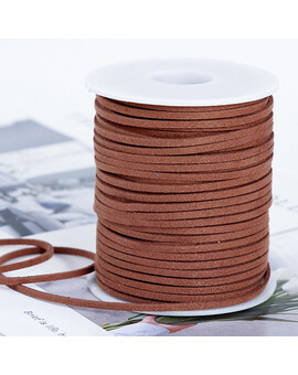 Шнур замшевый 3 мм коричневый 1 метр, изображение 1