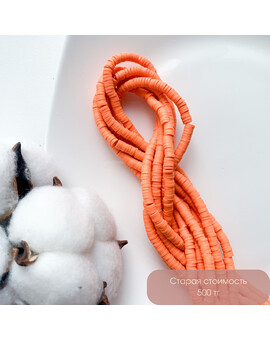 Бусины Хейши 4 мм морковный, изображение 1