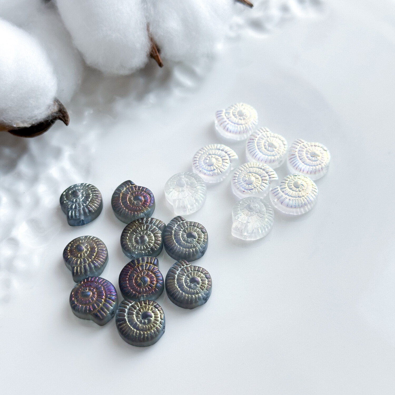 Бусина Улитка 12х13 мм стекло (1 шт.)