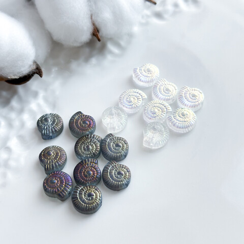 Бусина Улитка 12х13 мм стекло (1 шт.)