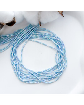 Бусины стекло 2 мм синий микс, изображение 1