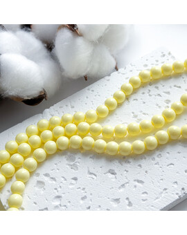 Бусины 8 мм стекло желтый, изображение 1