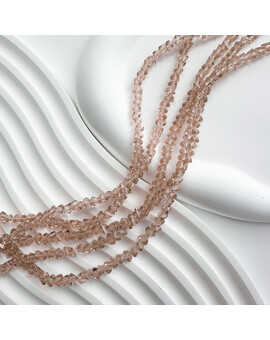 Хрусталь рубка треугольная 6 мм прозрачный бежевый, изображение 1