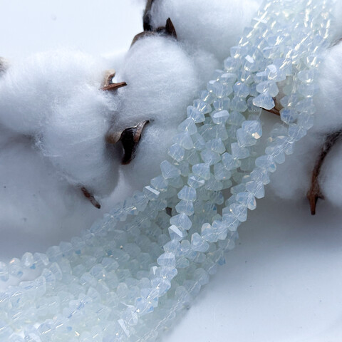 Хрусталь рубка треугольная 6 мм цвет опалита