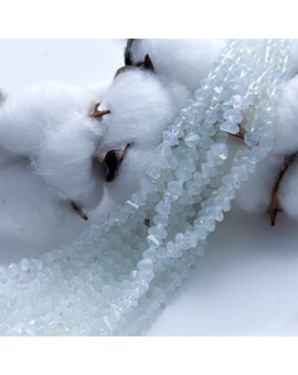 Хрусталь рубка треугольная 6 мм цвет опалита, изображение 1