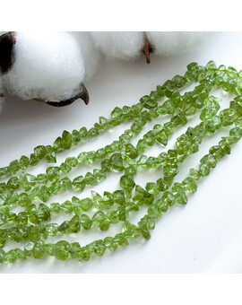 Хризолит зеленый свободной формы 3-5 мм, изображение 1