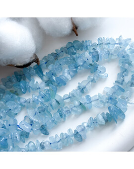 Аквамарин свободной формы 5-10 мм, изображение 1