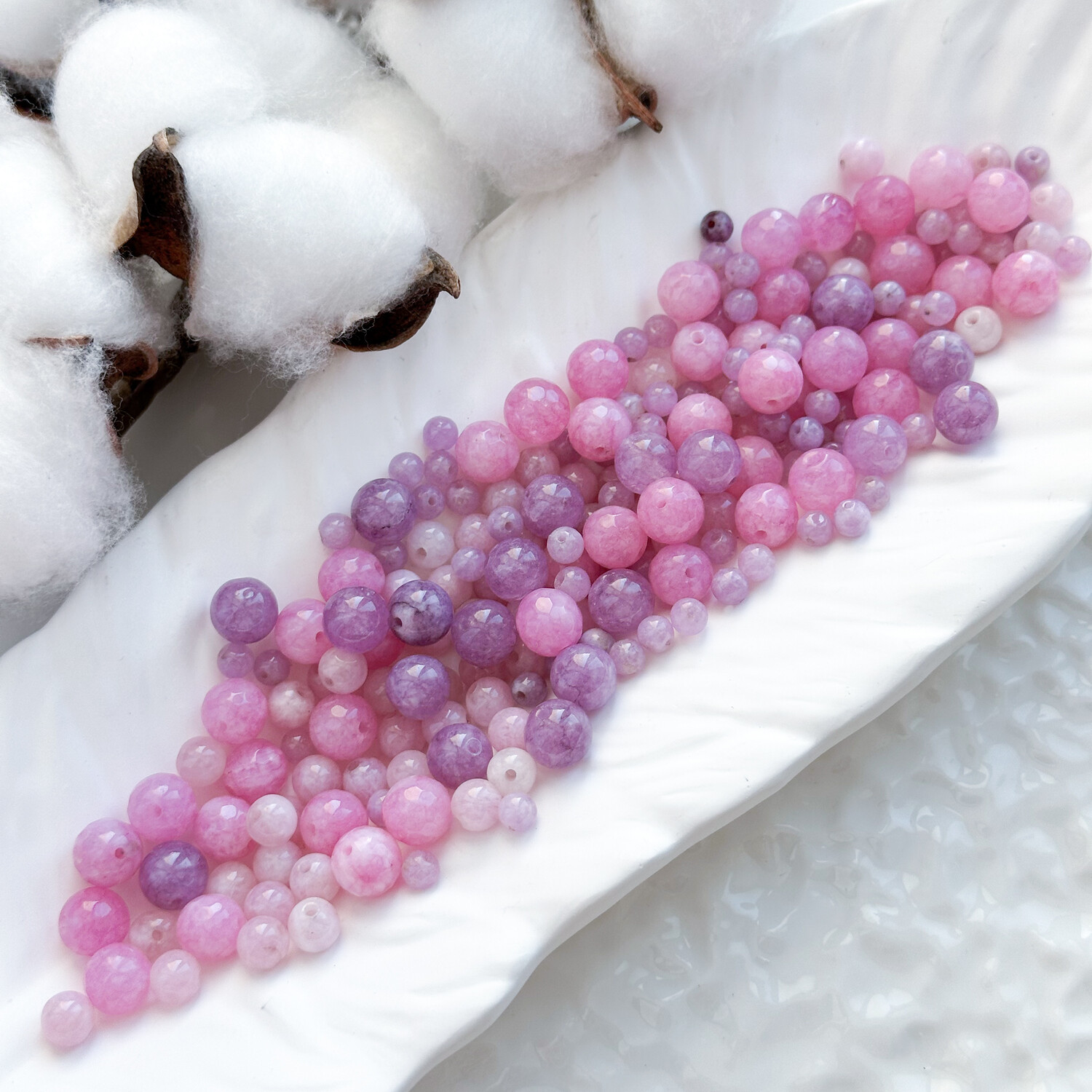 Натуральные камни MIX-1 4,6,8 мм 50 шт.