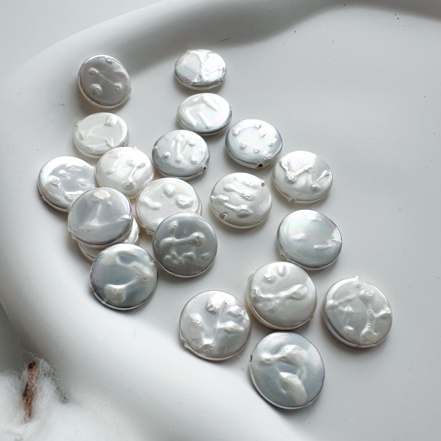 Жемчуг Shell Pearl барочный плоские 13 мм (1 шт.)