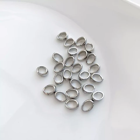 Бейл разъёмный родий 5х7 мм