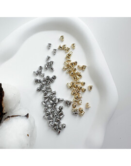 Заглушки на серьги 5х6 мм (пара), изображение 1