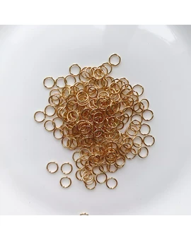 Соединительные кольца позолота 18К (20 шт.), изображение 1