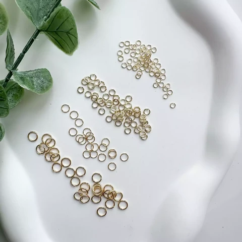 Соединительные кольца позолота 14К (20 шт.)