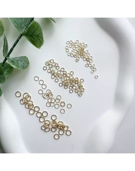 Соединительные кольца позолота 14К (20 шт.), изображение 1