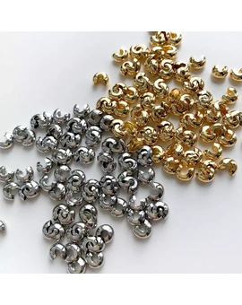 Обжимные бусины для кримпа 4 мм (10 шт.), изображение 1