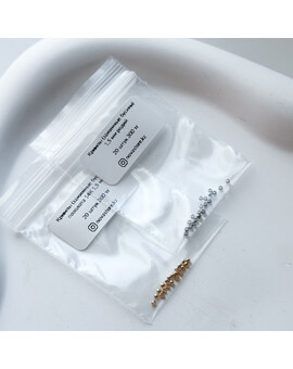 Кримпы (зажимные бусины) 1,5 мм мелкие (20 шт.), изображение 1