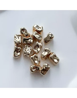 Разделительные бусины 15х10х9 мм позолота 14К (1 шт.), изображение 1