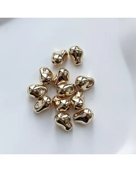 Разделительные бусины 15х11х9 мм позолота 14К (1 шт.), изображение 1