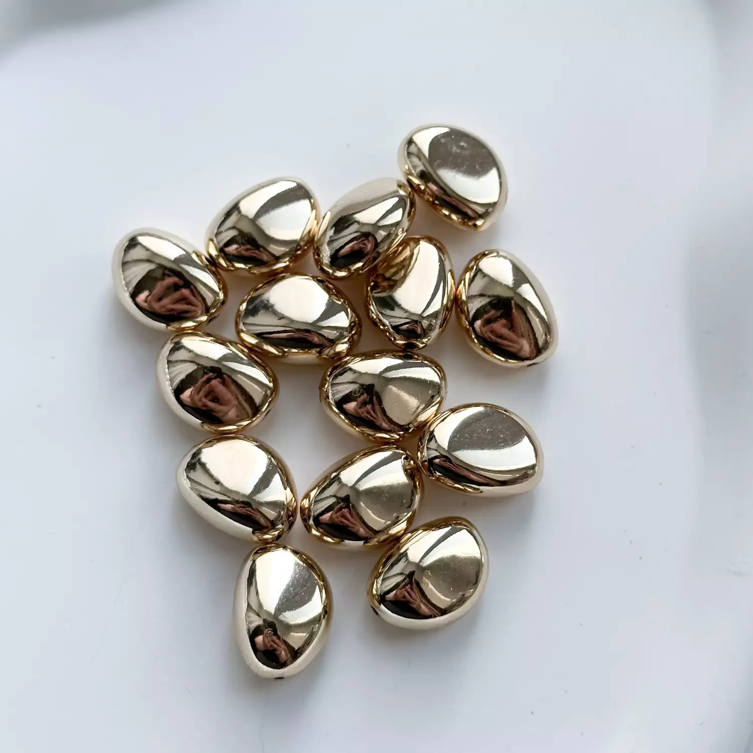 Разделительные бусины 18х13х9 мм позолота 14К (1 шт.)