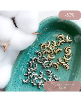 Подвеска Банан с фианитами 8х10 мм, изображение 1