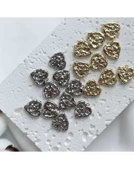 Подвеска Сердце фактурное 18х16 мм, изображение 1