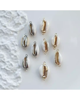 Коннектор Ракушка белая 15х20 мм, изображение 1