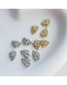 Подвеска Сердце с фианитами 9х12,5 мм, изображение 1