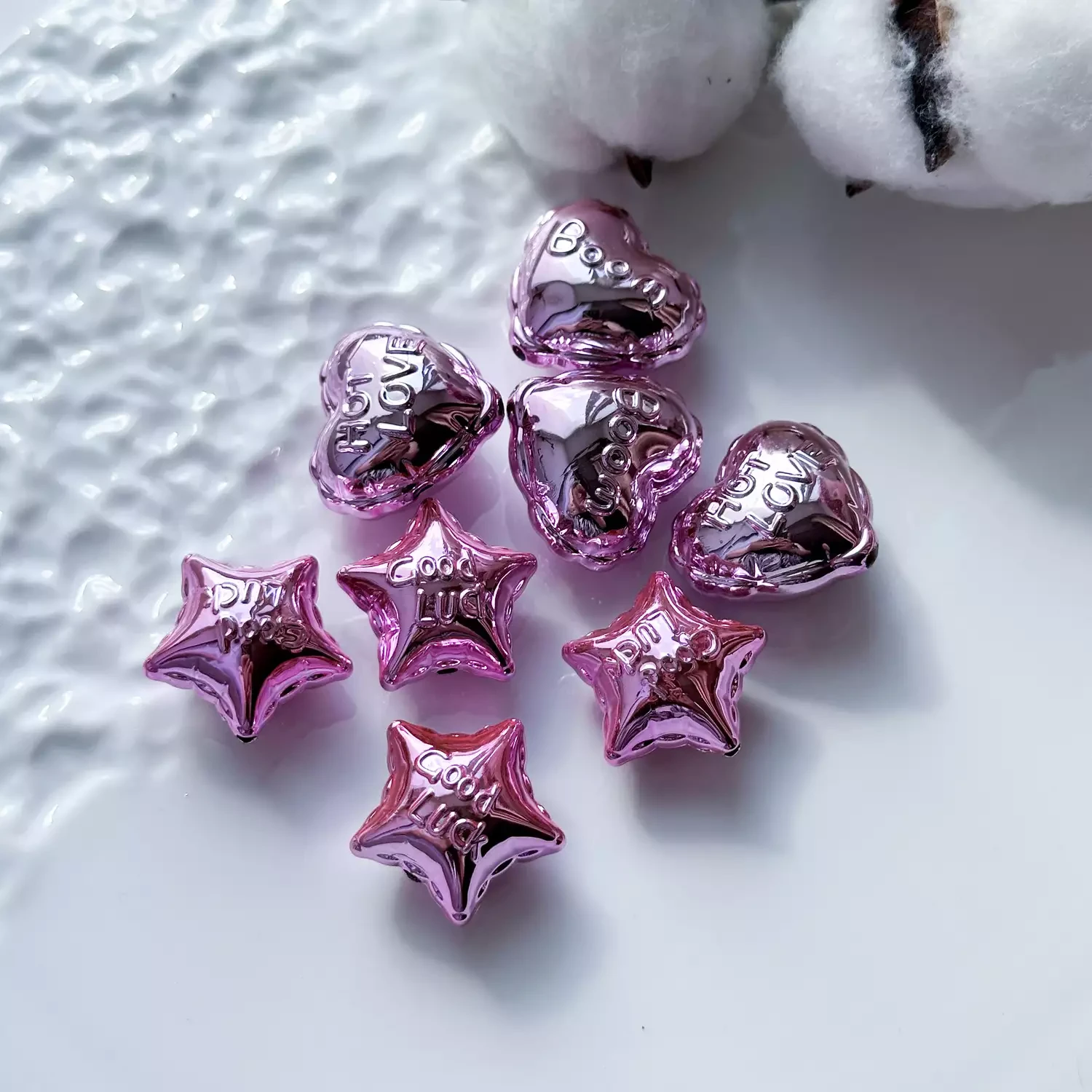 Подвеска Шар акрил розовый