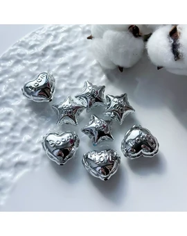 Подвеска Шар акрил серебро, изображение 1