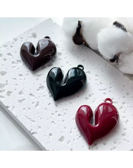 Подвеска Сердце 35х40 мм акрил, изображение 1