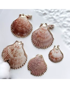 Подвеска Ракушка коричневая 30-50 мм (шт.), изображение 1