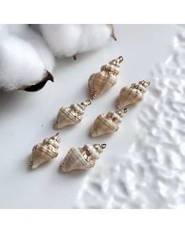 Подвеска Ракушка бежевая 15-35 мм (шт.), изображение 1