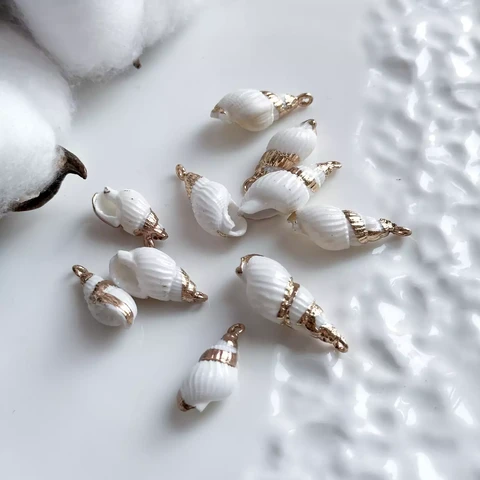 Подвеска Ракушка белая 10-25 мм (шт.)