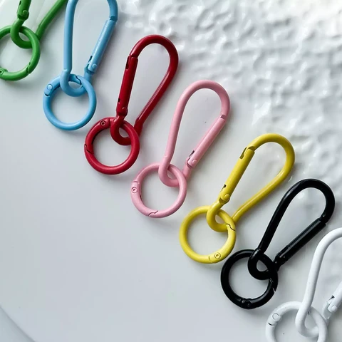 Замок-карабин двойной с кольцом 63х24 мм