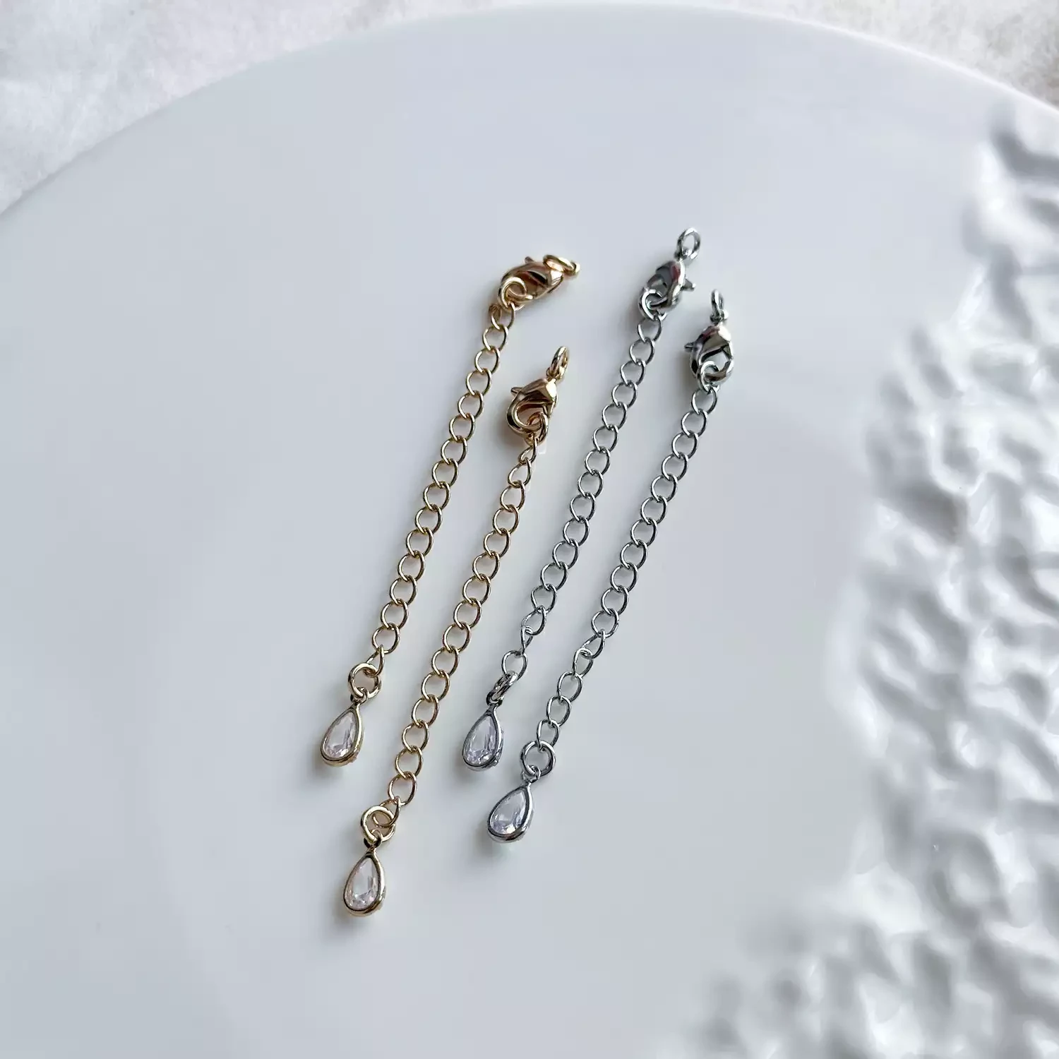 Карабин с удлинителем, капля с кристаллом