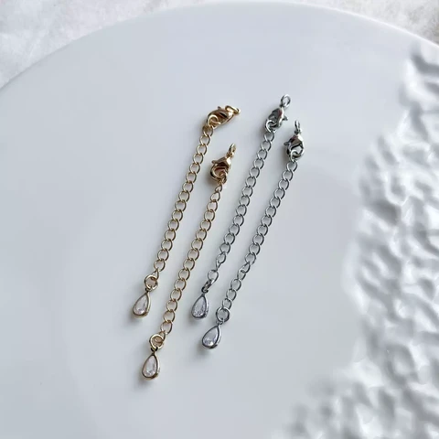 Карабин с удлинителем, капля с кристаллом