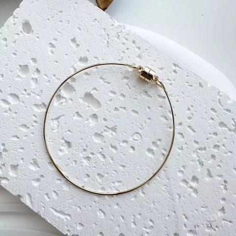 Браслет с магнитным замком 6 см позолота 14К