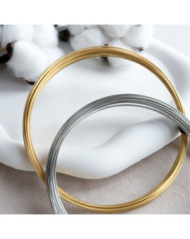 Мемори-проволока для колье 0,6х120 мм (1 круг), изображение 1