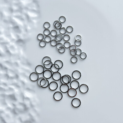 Неразъемные кольца родий