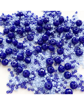 Бисер MIX синий Сапфир (5 гр.), изображение 1