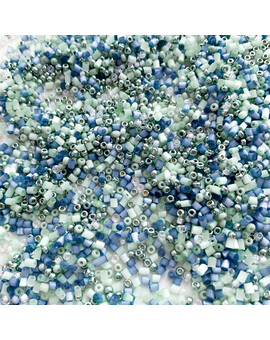 Бисер MIX сине-зелёный Морская вода (5 гр.), изображение 1