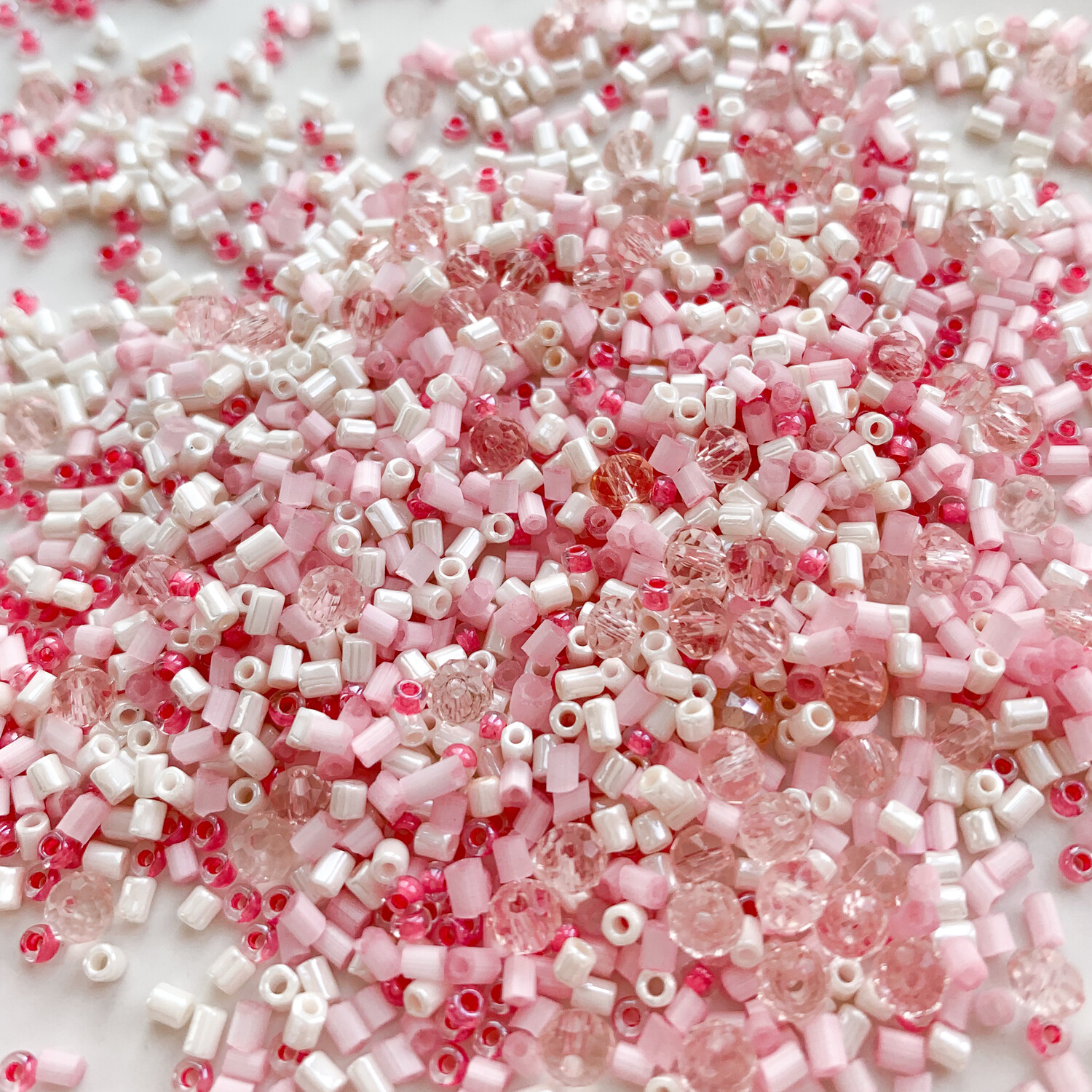 Бисер MIX бело-розовый Нежность (5 гр.)