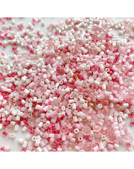 Бисер MIX бело-розовый Нежность (5 гр.), изображение 1