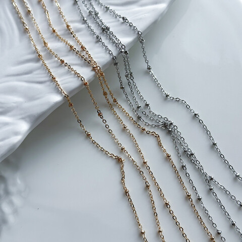 Цепь с маленьким шариком 1,2 мм (10 см.)