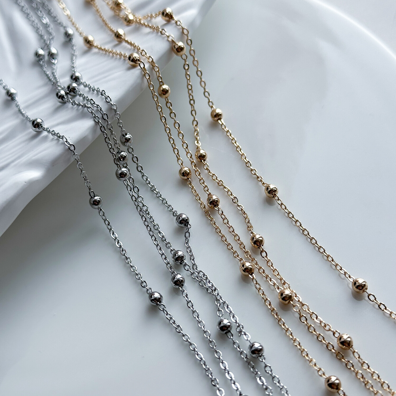 Цепь с шариком 1,5 мм (10 см.)