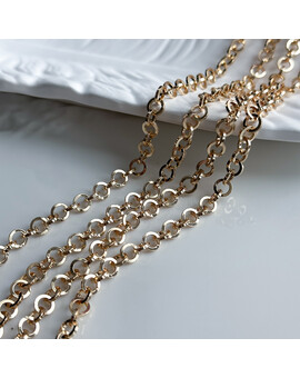 Цепь круглая гладкая 6 мм (10 см.), изображение 1