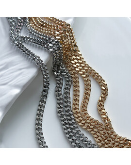 Цепь с панцирным плетением 5 мм (10 см.), изображение 1